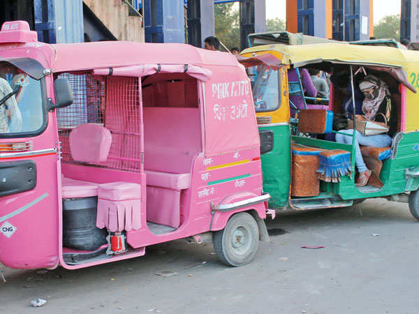 Pink autos are available at major Metro stations like City Centre, Botanical Garden and Sec 18, apart from other busy areas like Sector 12-22 and Sector 37 (BCCL/ Ranjit Kumar)