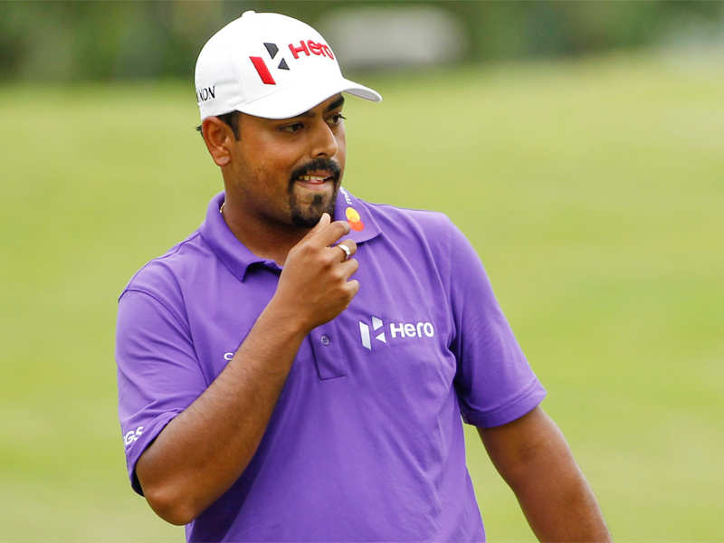 Anirban Lahiri was delighted to finish the day with four birdies over his last five holes. (AP Photo)