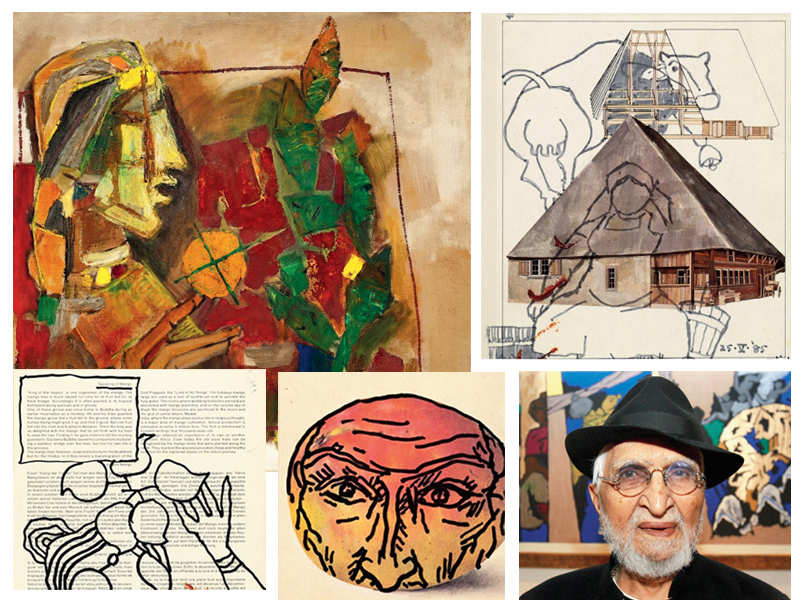 6 Most Enticing Abstract Paintings of MF Husain  IndianArtIdeas