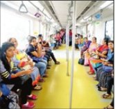 1090 team has devised a special campaign for women's safety in Metro (TOI Photo)