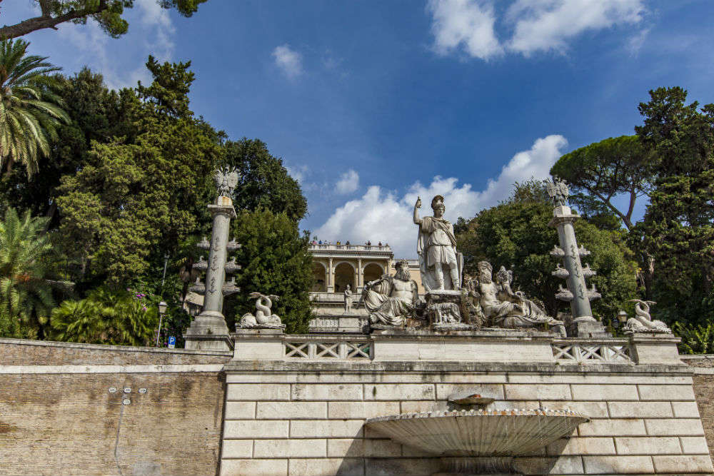 Fountain of Roma goddess