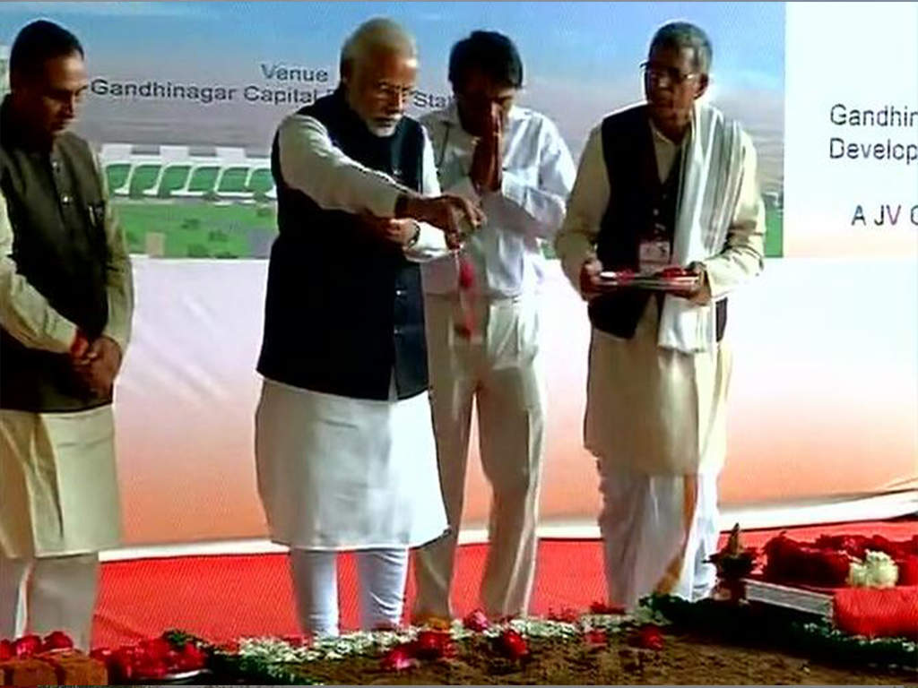 PM Modi lays foundation stone of Gandhinagar station redevelopment project