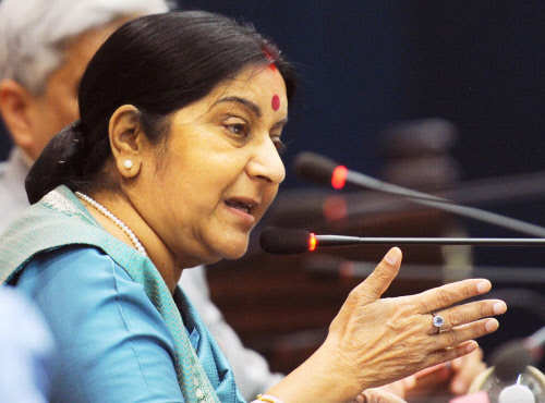 Sushma Swaraj’s warning to Amazon over sale of tricolour doormats