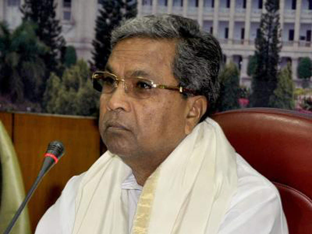 Karnataka chief minister Siddaramaiah.