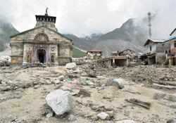 The pilgrim town of Kedarnath was the worst affected in the flash floods of 2013. (File photo)