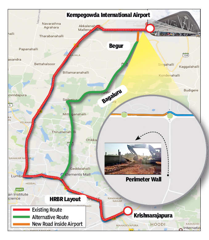 bengaluru international airport map