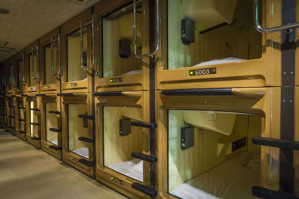 Stay in a Capsule Hotel