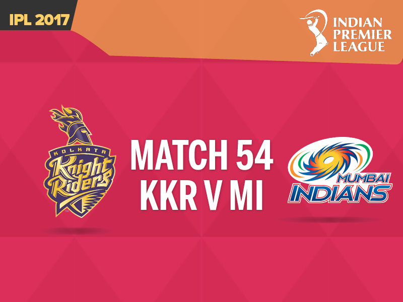 IPL 2017, Live Score Kolkata Knight Riders vs Mumbai Indians