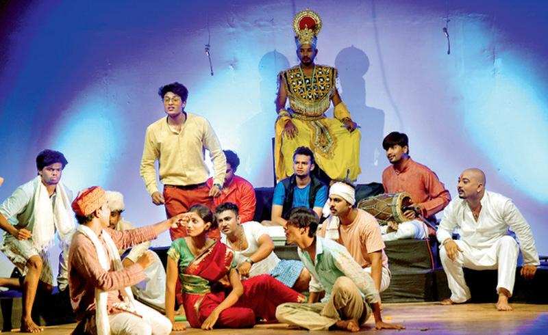 Rangrasiya Theatre presented a play ‘Natak Ek Crore Ka’, at Sai  Sabhagruha, Shankar Nagar, on Friday