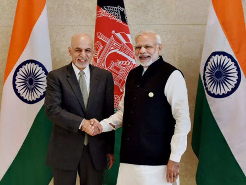File - PM Narendra Modi (R) and Afghan president Ashraf Ghani. (PTI Photo)
