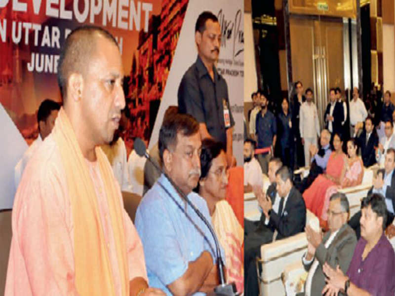 Chief minister Aditya Nath Yogi addressed a seminar on tourism potential in Lucknow on Sunday