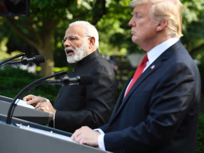 Modi and Trump called upon all nations to resolve territorial and maritime disputes peacefully and in accordance with international law.