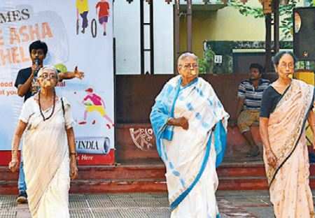 The participants enjoy themselves at Times Fele Asha Khela