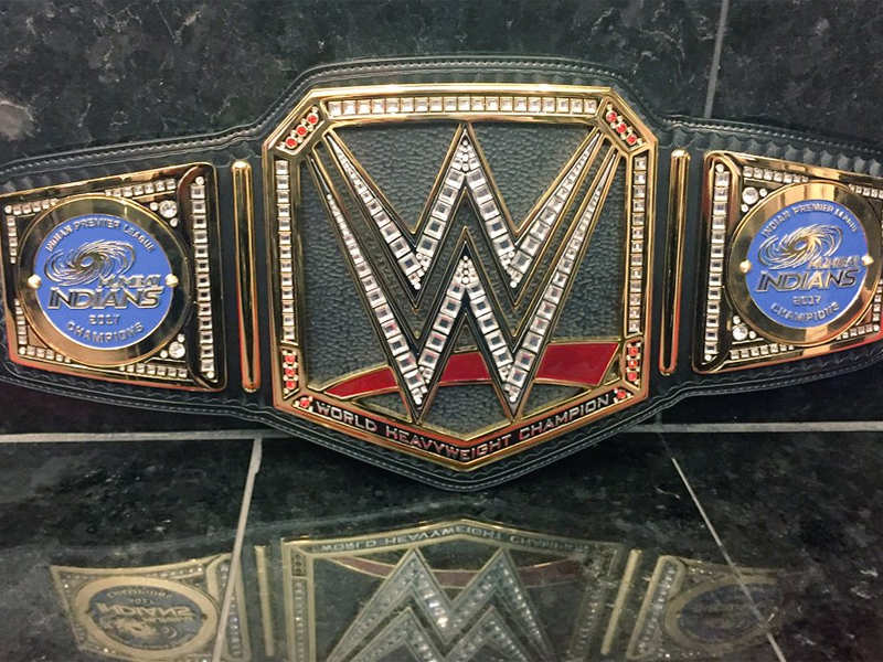 Rohit Sharma: Triple H gifts WWE championship belt to IPL champions ...