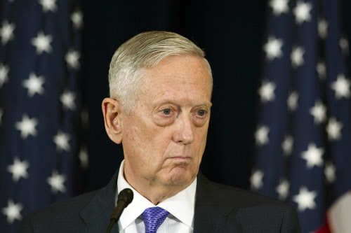 Secretary of Defense Jim Mattis. (AP photo) 