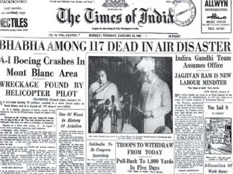 Homi Bhabha: Operative spoke of CIA hand in 1966 crash: Report ...