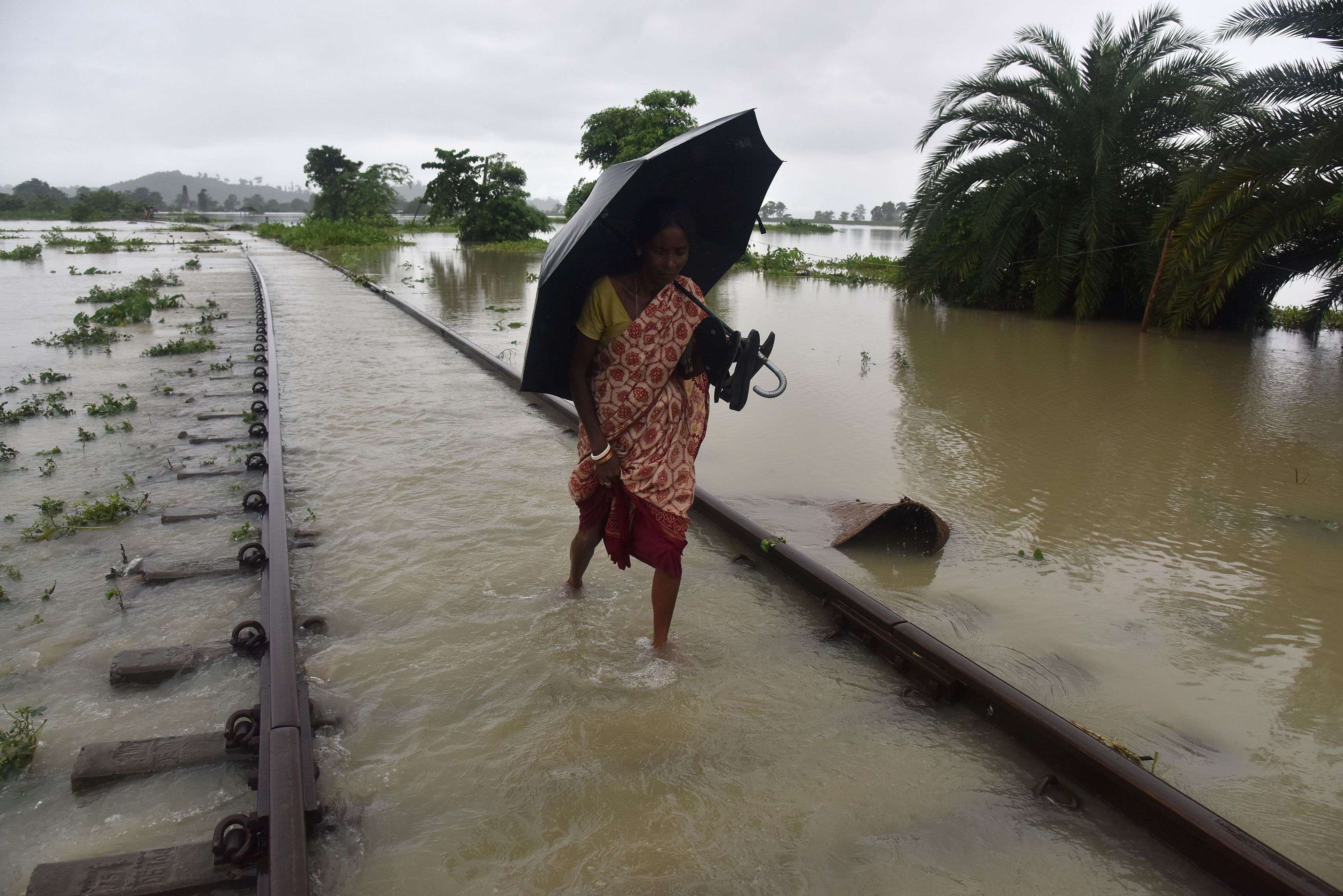 Assam Flood Remains Grim In Assam Death Toll Rises To 18 Guwahati News Times Of India 