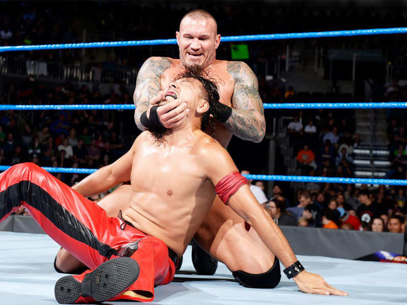 Randy Orton and Shinsuke Nakamura clashed for the No. 1 contender spot for the WWE title (Image: WWE.com)