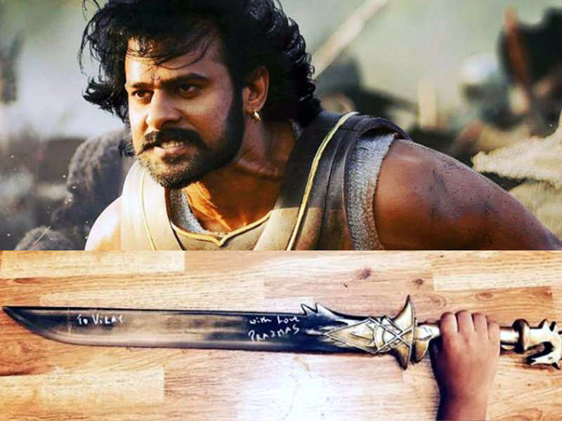 prabhas fulfills fan's last wish by giving baahubali sword