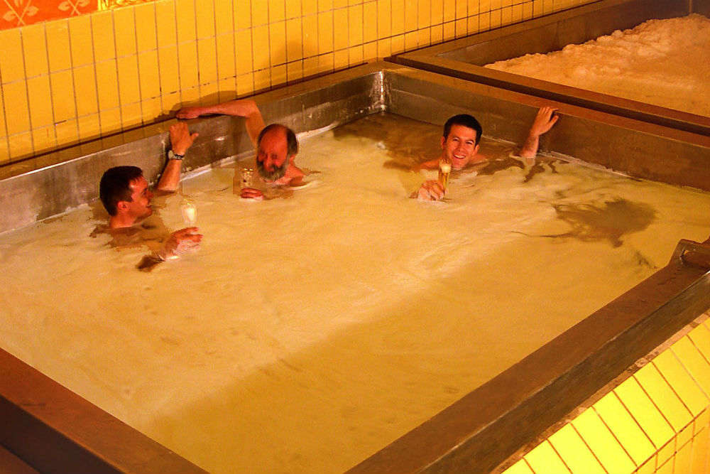 Relax at the world’s first beer pools (yes, that’s right!)