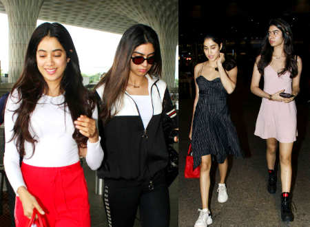 Stylish sisters: Jhanvi and Khushi Kapoor take over airport fashion ...