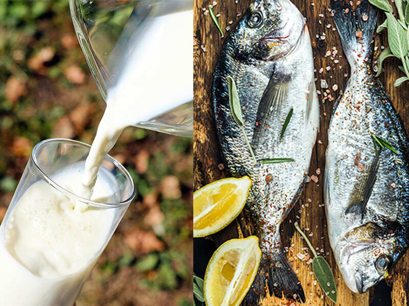 Is it healthy to drink milk after having fish?