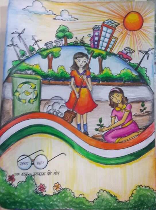 Swacchata Hi Seva: At 12, her art has gone on an envelope by postal ...