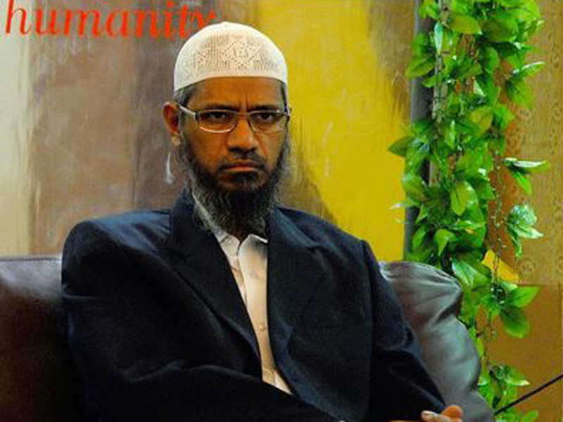 File photo of controversial televangelist Zakir Naik.