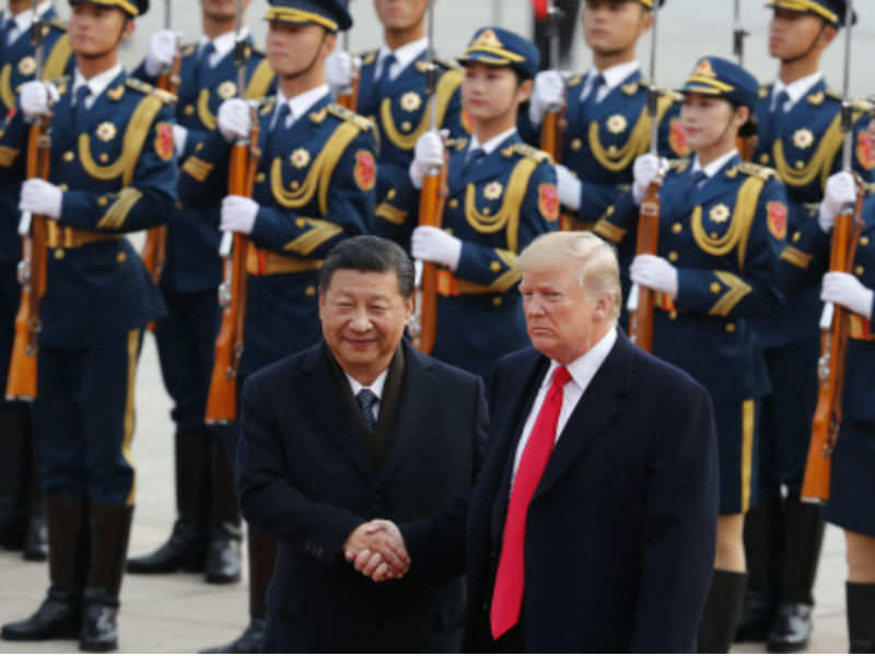 Trump: Trump Holds Talks With Xi After Lavish Welcome In China - Times ...