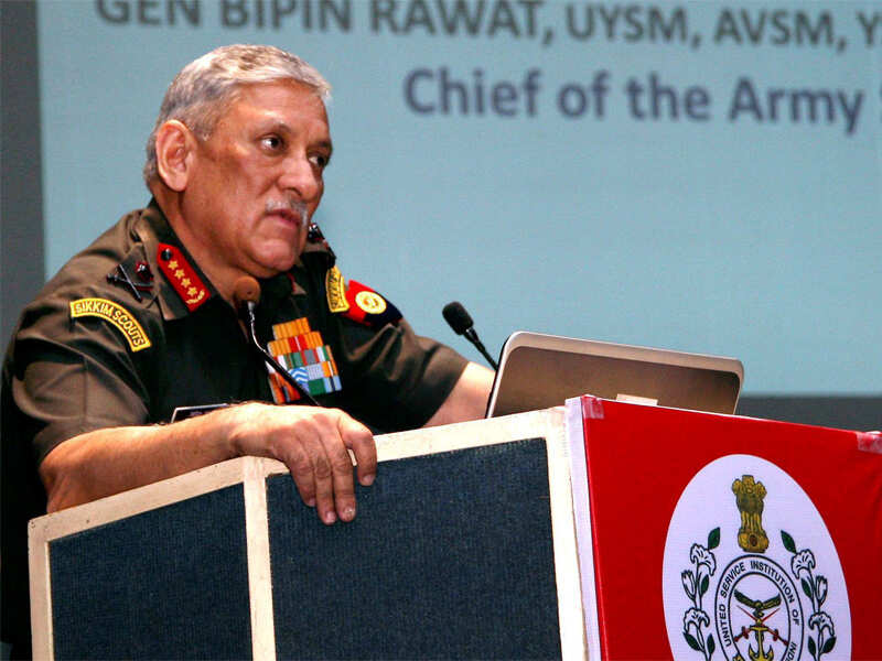 Military should be kept out of politics: Army chief - Times of India