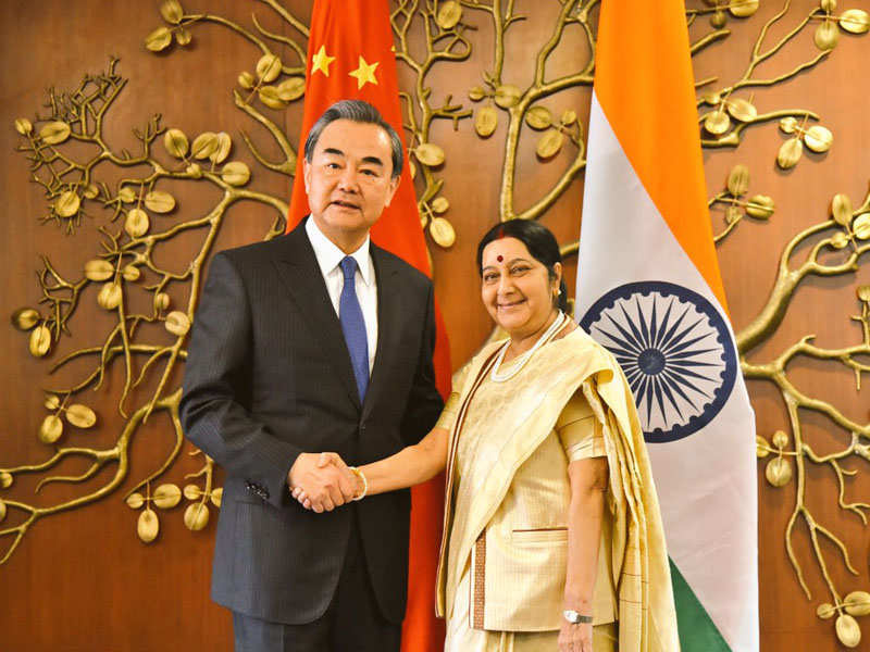 Wang Yi: Sushma Swaraj holds talks Chinese counterpart Wang Yi