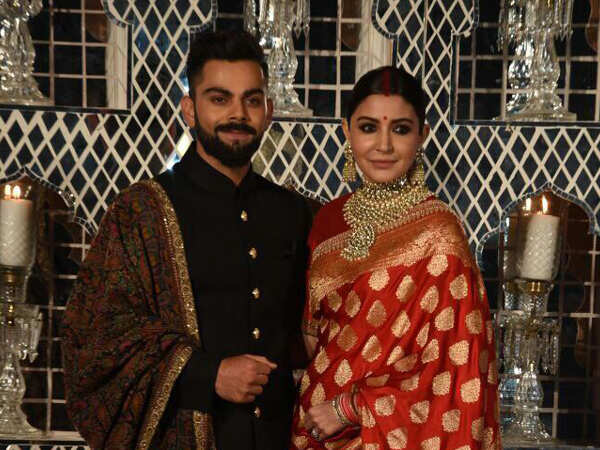 Virat Kohli and Anushka Sharma reception photos: Virushka 