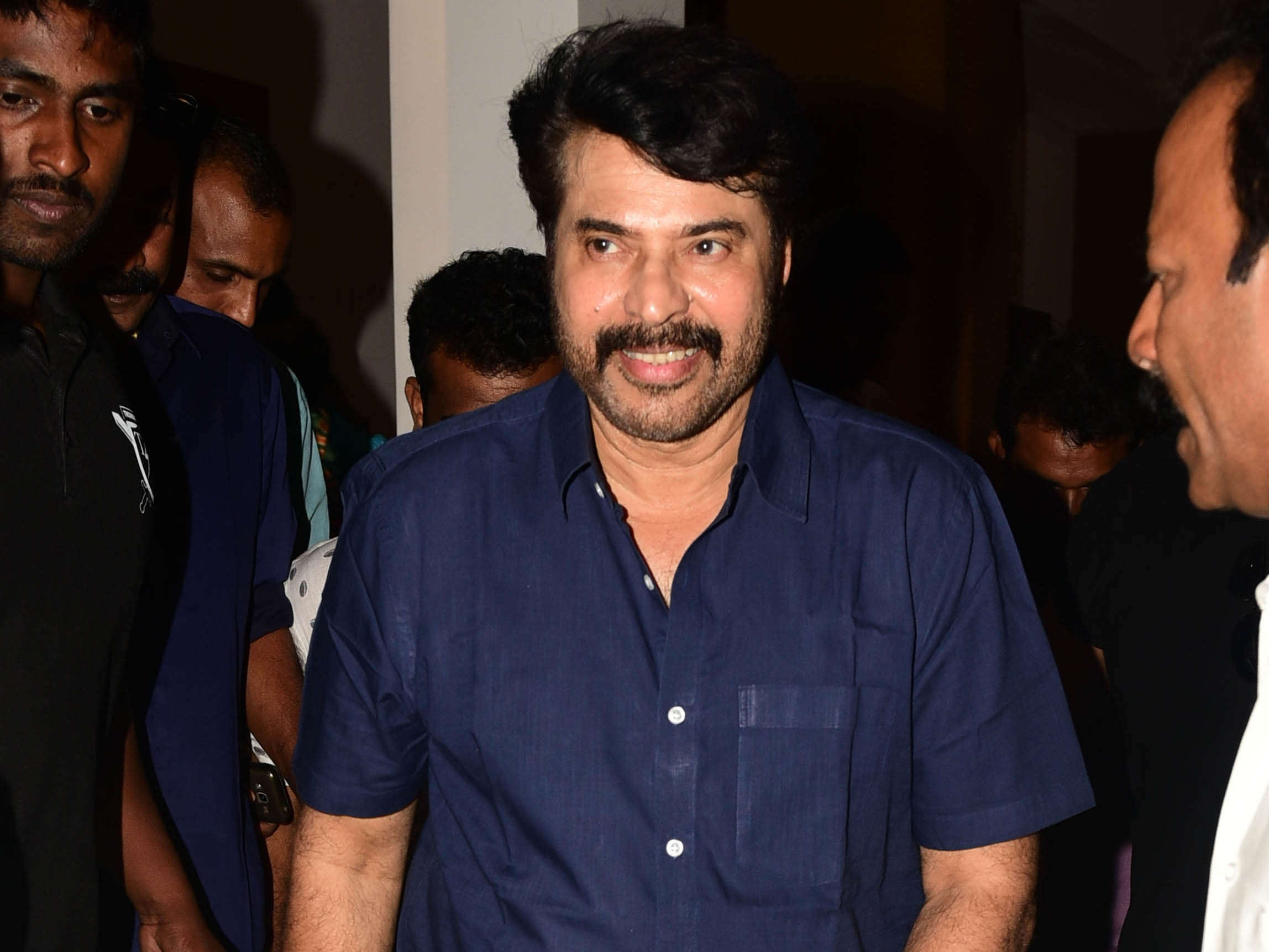 Major Ravi S House Warming Mammootty Steals The Show In A Traditional Avatar At Major Ravi S House Warming In Kochi Events Movie News Times Of India