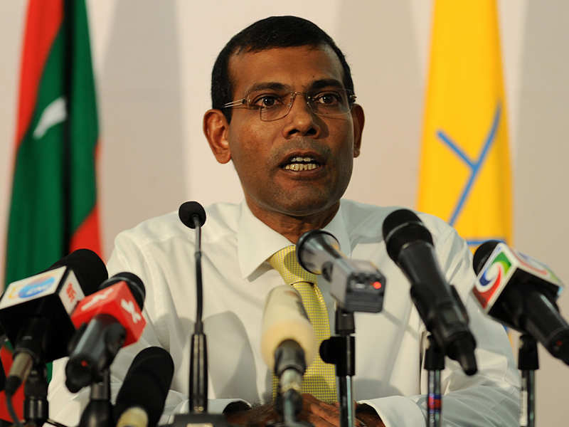Exiled former president Mohamed Nasheed 
