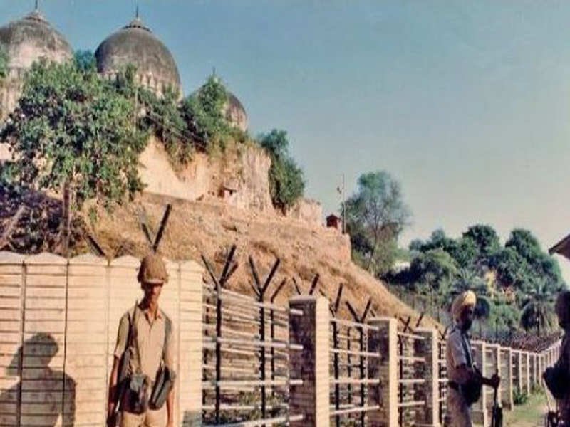 Disputed Babri site in Ayodhya