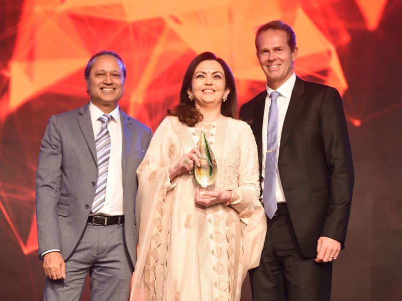 Mrs. Ambani was the recipient of the Best Corporate Supporter of Indian Sports at TOISA (Image: TNN)