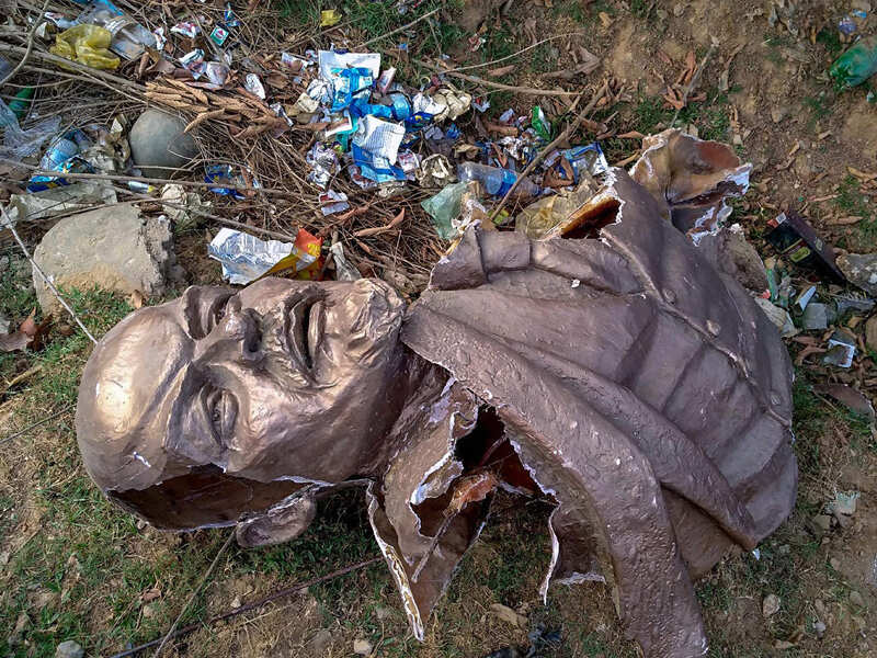Another Lenin statue demolished in Tripura Agartala News Times of India