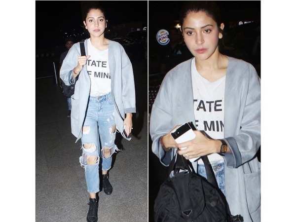 Anushka Sharma: Anushka Sharma has given us yet another chic way to style  those baggy ripped jeans! 