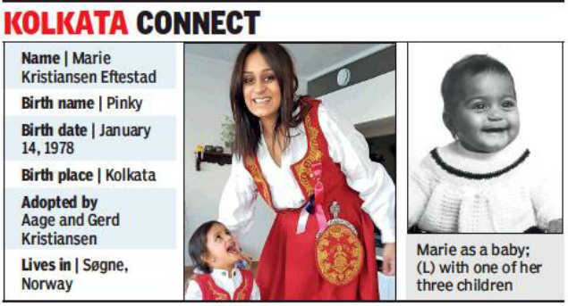 Norway Woman Takes Fb Route To Find Birth Mom Kolkata News Times Of India