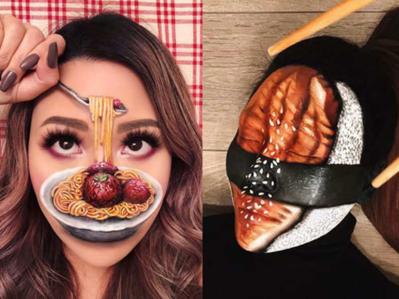 The makeup artist who creates mind-blowing foods on her face with ...