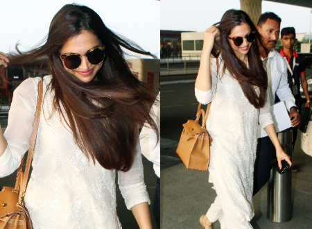 Deepika Padukone: Deepika Padukone's kurta is perfect for a family puja ...