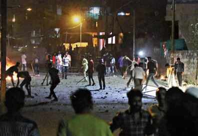 File photo of clashes in Aurangabad.
