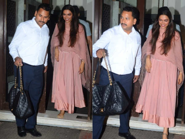 Dust pink D-Styling Bauletto Bag | Deepika Padukone