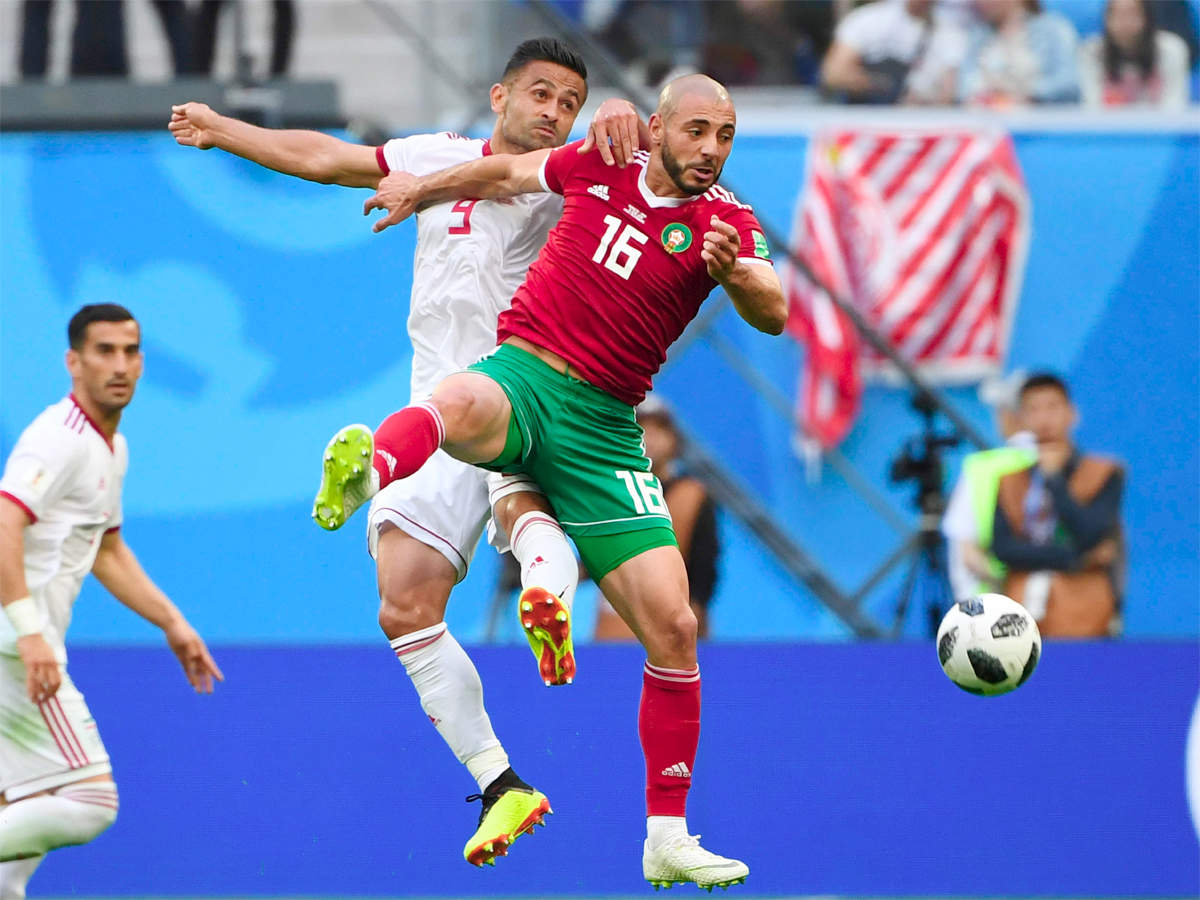 Fifa World Cup 18 Iran Beat Morocco 1 0 Football News Times Of India