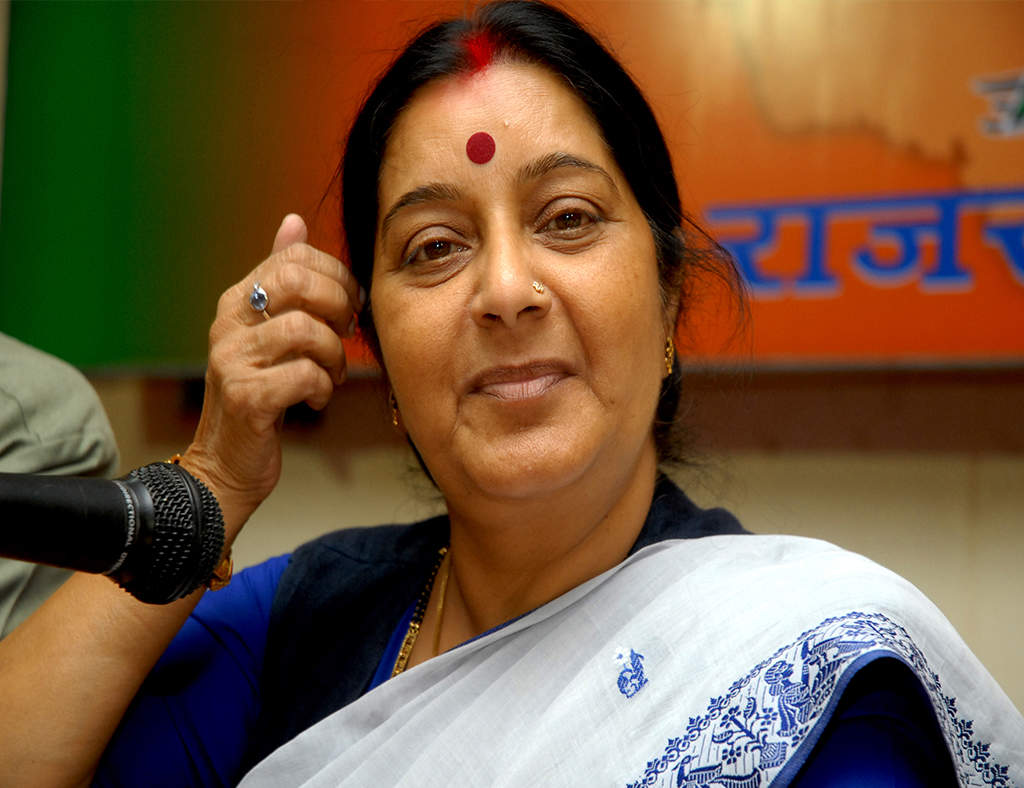 Union external affairs minister Sushma Swaraj