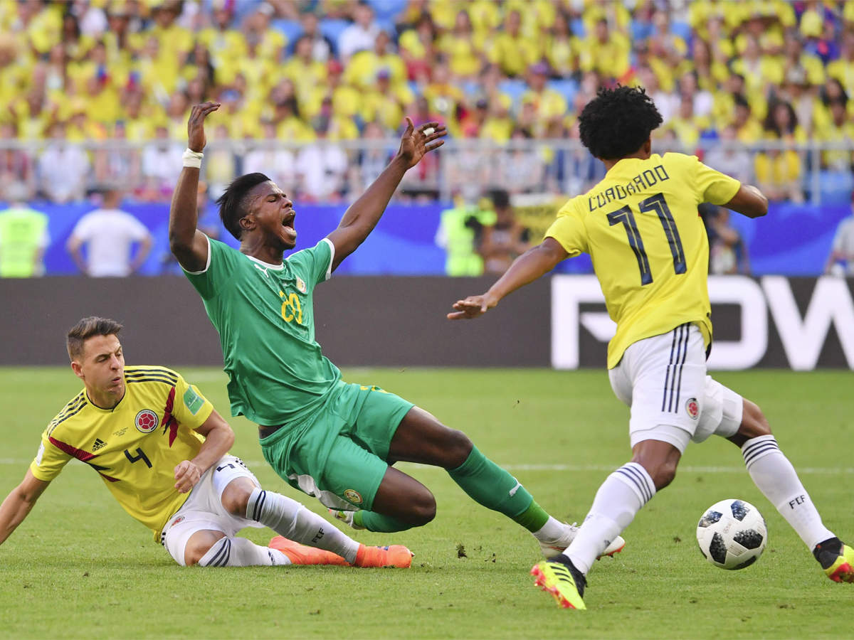 Fifa World Cup 18 Mina Scores As Colombia Beat Senegal 1 0 To Enter Last 16 Football News Times Of India