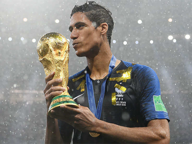 Raphael Varane has now won the Champions League and the World Cup titles in the same year. (AFP Photo)
