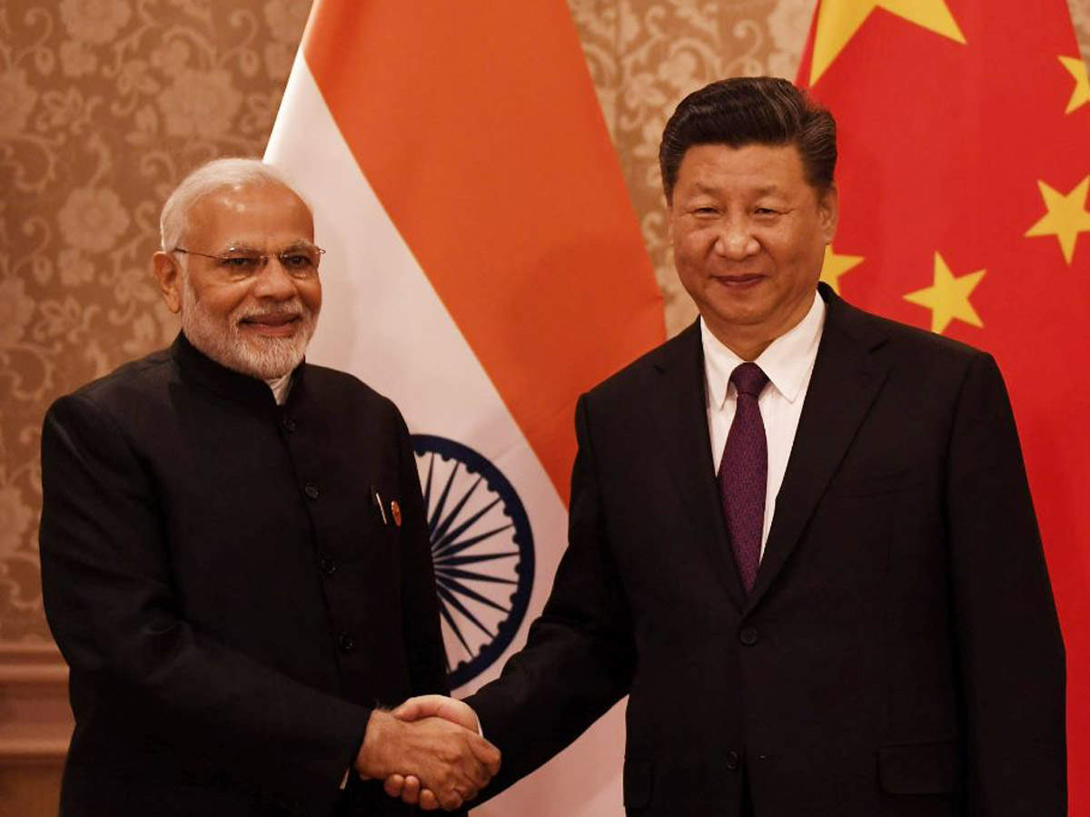 PM Modi meets Chinese President Xi Jinping | India News - Times of India