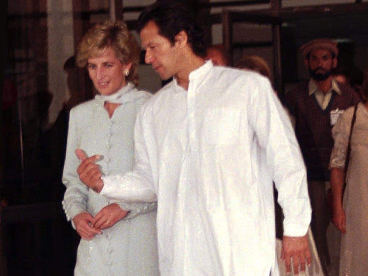 A 1996 photo of Imran Khan with Diana, Princess of Wales. (AP file photo)
