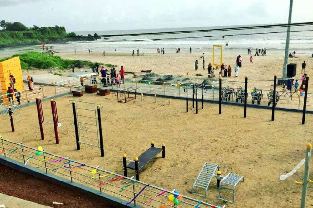 Kannur’s Payyambalam Beach gets an open-air gym to motivate people to stay fit